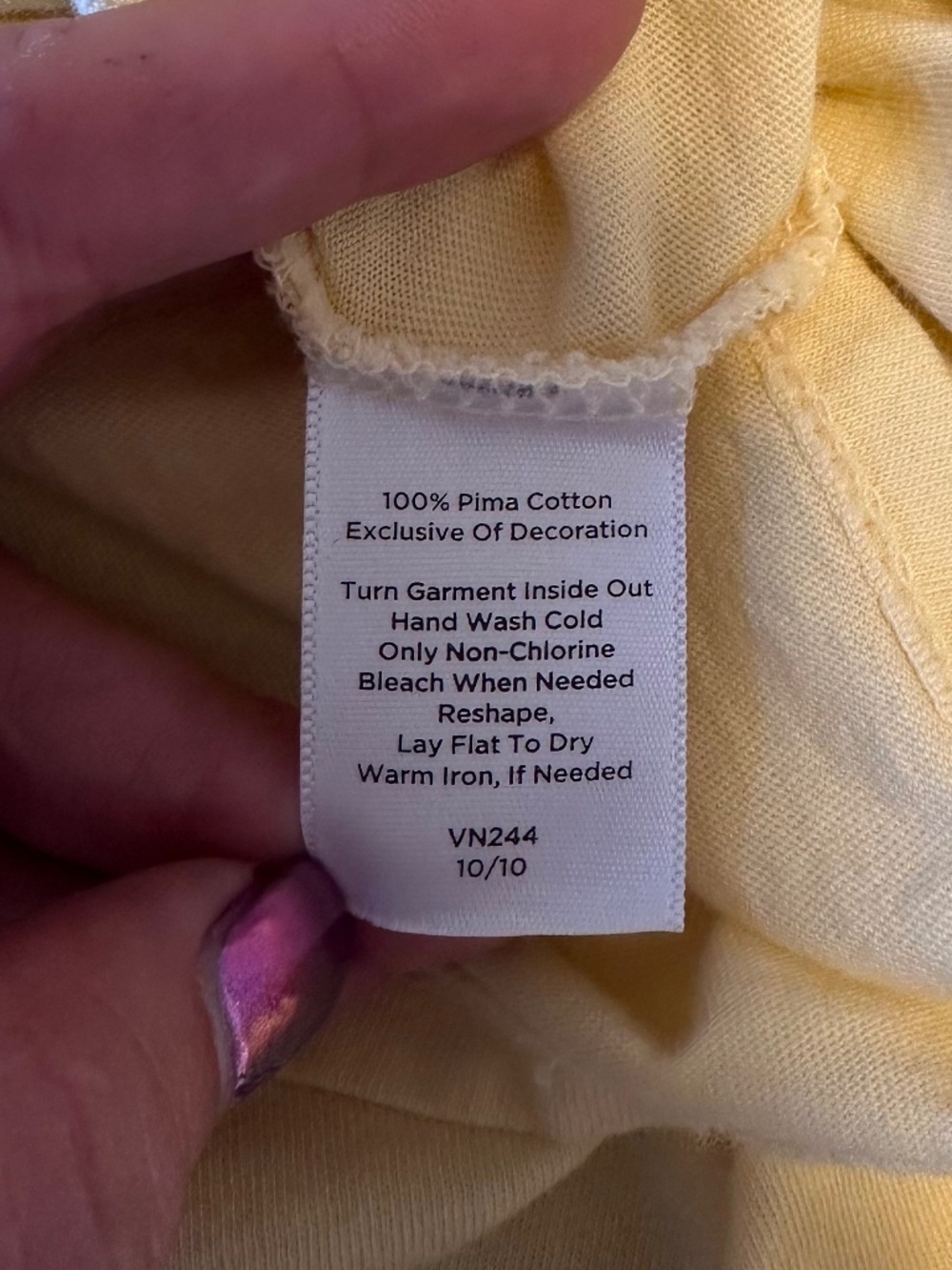 Talbots 100% Cotton Ruffle Garland Neckline Top, Size M - Picture 8 of 8